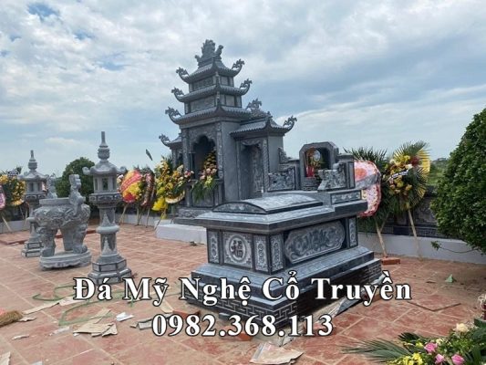 Mẫu Mộ đá đơn tam sơn tiêu biểu và điển hình hiện nay