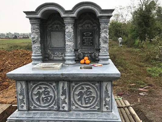 Mẫu Mộ đôi cho Ông Bà Cha Mẹ 1 mái