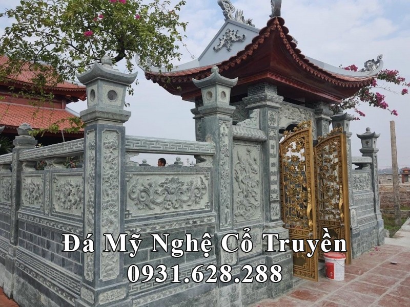 Xây Cổng đá 1 mái đẹp