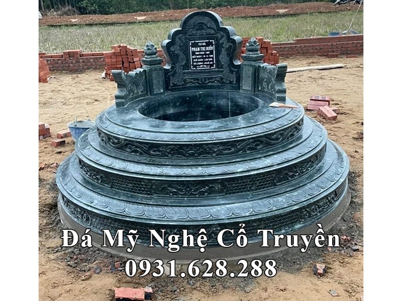 Mo da tron tam cap da xanh reu tu nhien Mo da tron tam cap da xanh reu tu nhien