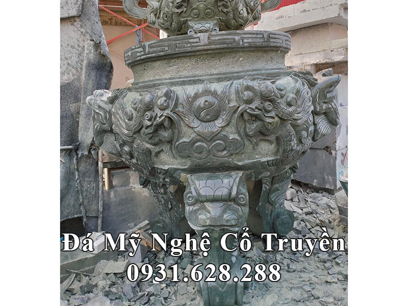 Lư hương tròn - đỉnh hương đá.jpg Lư hương tròn - đỉnh hương đá.jpg